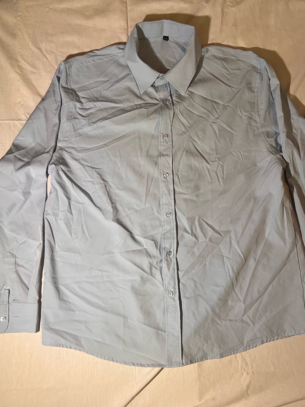 Classic Light Blue Men's Dress Shirt - Button-Up Collar